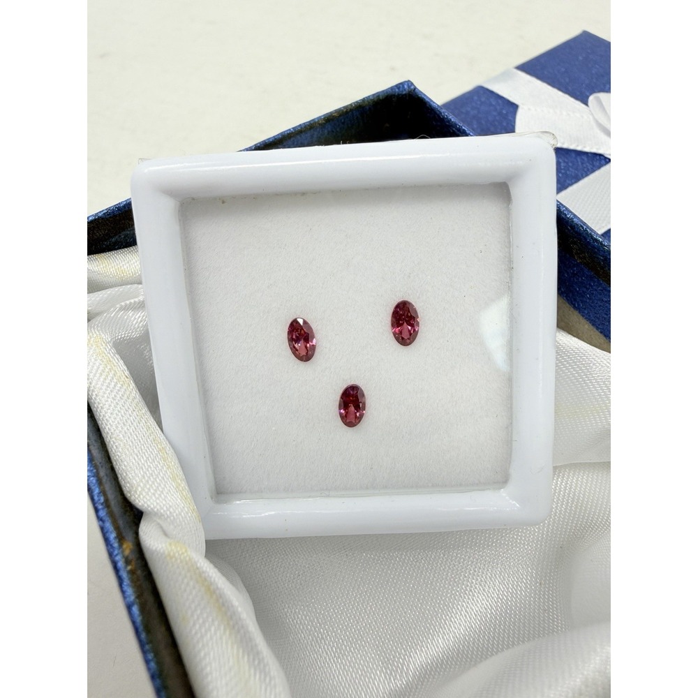 Shop LC Red Swarovski Zirconia Set of 3 Loose Gemstones for Jewelry Making 5695